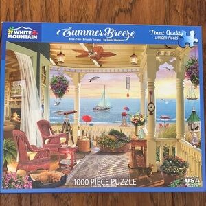 Like New 😎 White Mountain Summer Breeze Puzzle - 1000 Pieces
